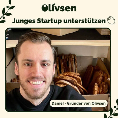 Olivenholz Kochutensilienbox rechteckig